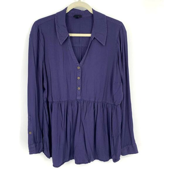 torrid Tops - Torrid V- Neck Peplum Blouse Women’s Size Large